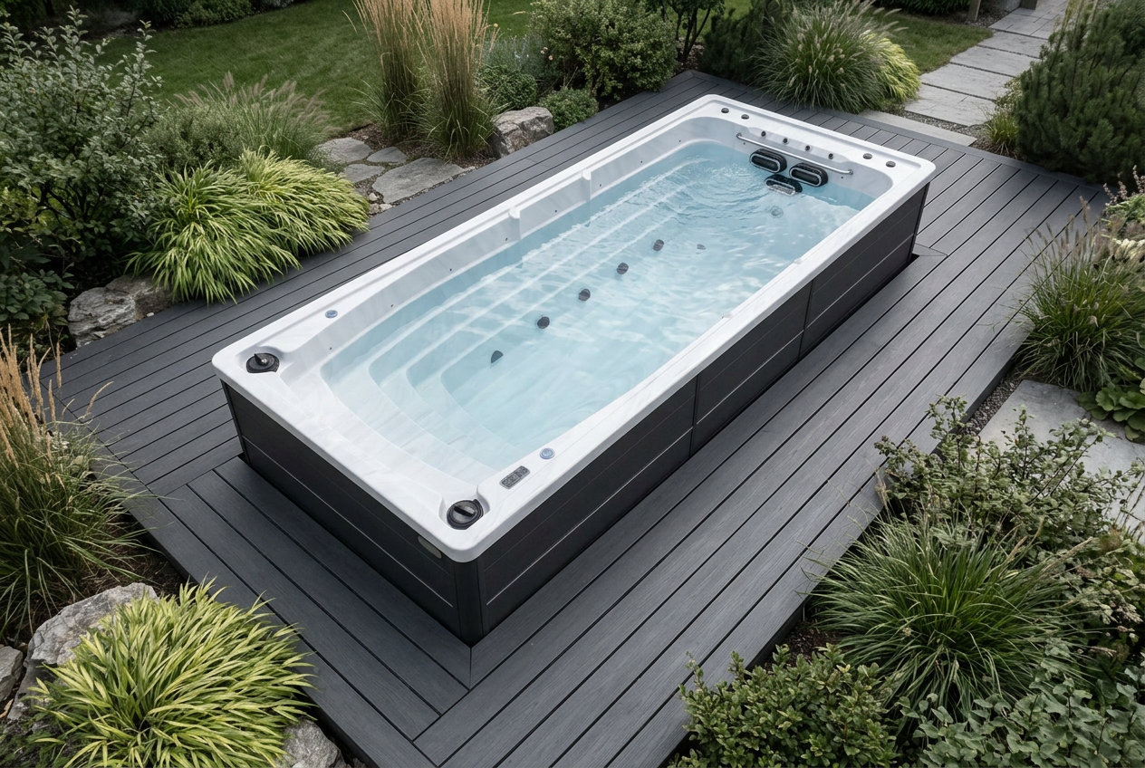 Vizualizace Swim Spa SAGA - zahrada